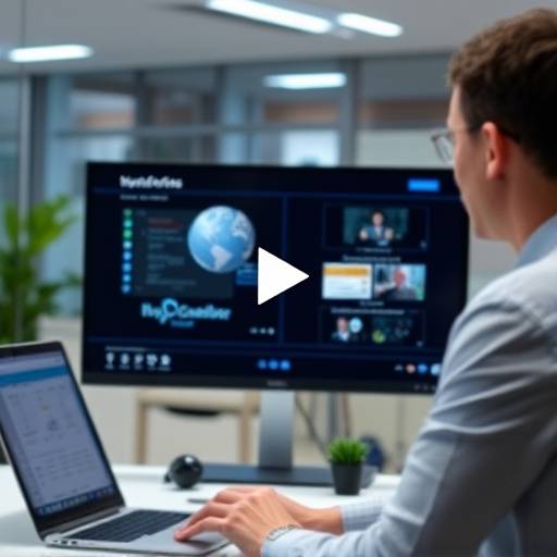 An informative corporate training video demonstrating the proper use of new software, with clear instructions and visual aids.